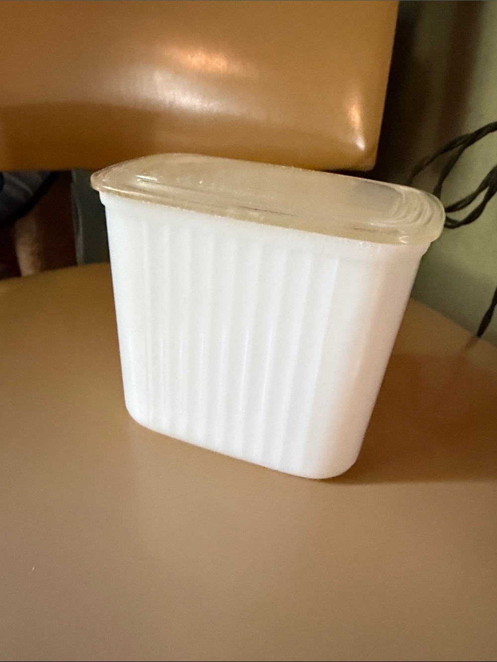 Vintage Anchor Hocking Milk Glass Storage Container